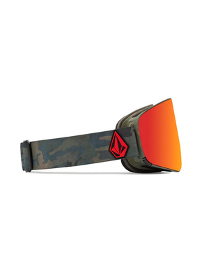 Volcom Odyssey Schwimmbrille - Cloudwash Camo/Red Chrome + Gelb