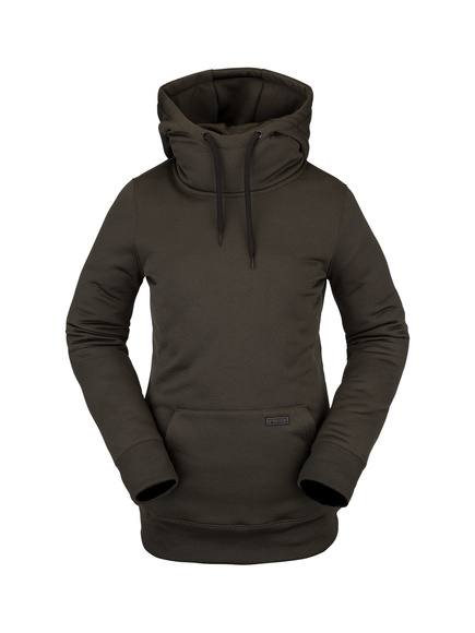 Volcom Damen Snowboard Sweatshirt - Yerba Pullover Fleece (schwarz grün)