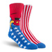 Toy Machine Socken - American Monster (blau/rot)
