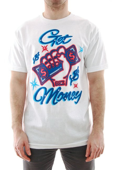 DGK-T-Shirt - Get Money Weiß