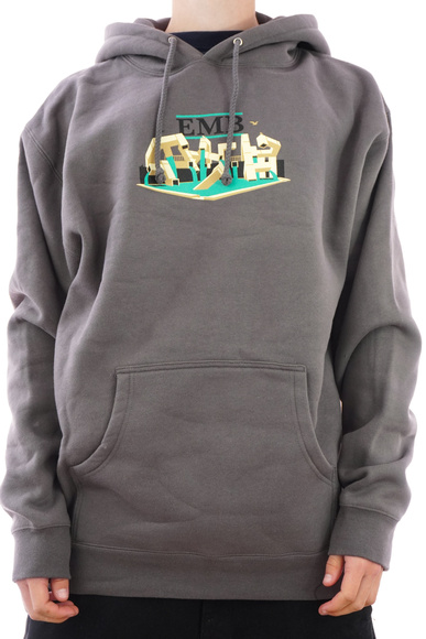 Sweatshirt Real - EMB Pullover (anthrazit/mehrfarbig)