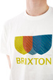 BRIXTON - Alton-Streifen-T-Shirt (weiß)