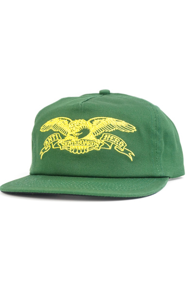 Antihero Baseballkappe - Basic Eagle (dunkelgrün/gelb)
