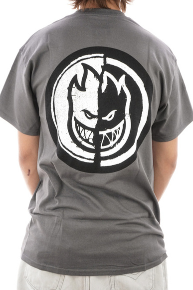 Spitfire T-Shirt - Yin Yang (anthrazit/schwarz/rot)