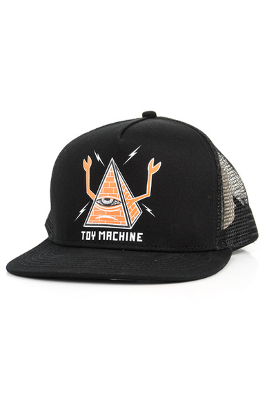 Toy Machine Baseballmütze - Pyramid Mesh (schwarz)