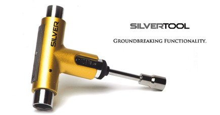 Skateboard-Schlüssel Silber - Premium Tool - Team Gold