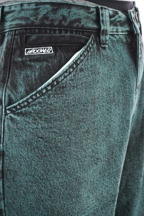 Krooked Hose - PT Eyes Denim Twill (grün überfärbt)
