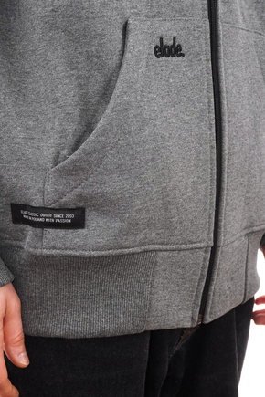 Sweatshirt Elade - Zip Hoodie Mini Logo (grau)
