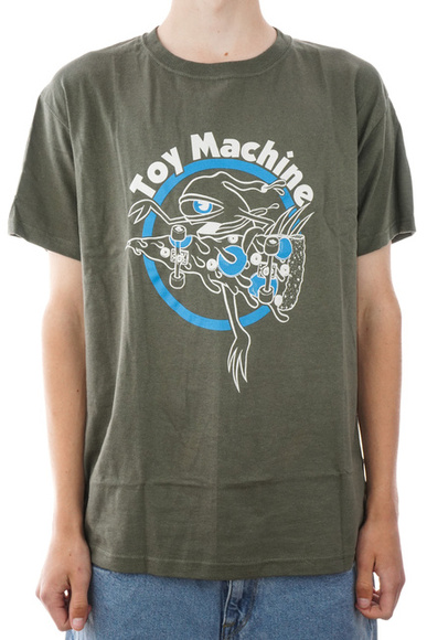 Spielzeugmaschinen-T-Shirt - Pizza (oliv)