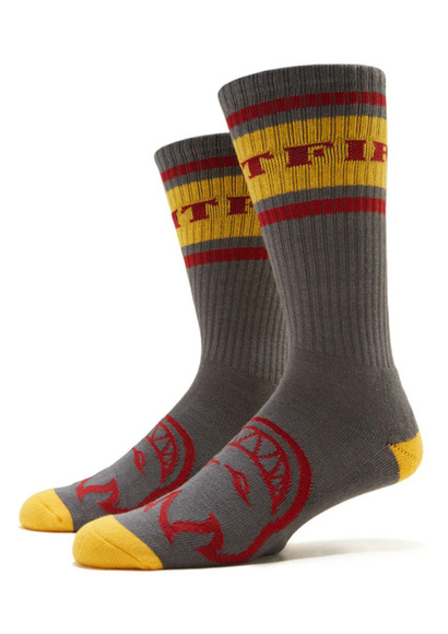 Spitfire Socken - Classic 87 Bighead anthrazit/gold/dunkelrot