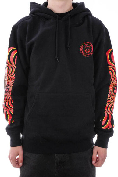 Spitfire Sweatshirt - HD Classic Swirl Oval SL (schwarz/rot)