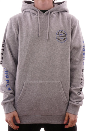 Brixton x Independent Sweatshirt - Crest HD (heidegrau)