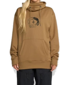 Damen-Snowboard-Sweatshirt Volcom - Riding Hydro P/O (heather grey)