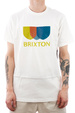 BRIXTON - Alton-Streifen-T-Shirt (weiß)