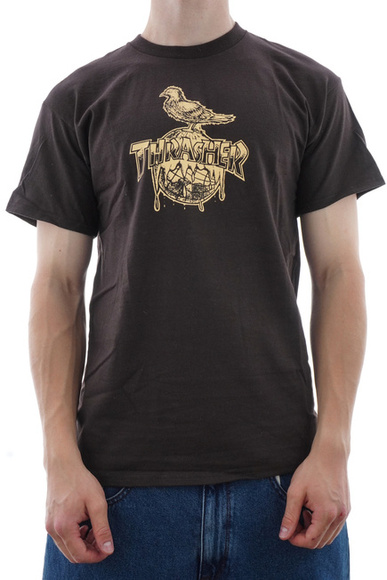 Thrasher - Cover The Earth T-shirt (dunkle Schokolade)