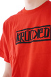 Krooked t-shirt - Box rot/schwarz