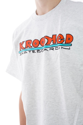 Krooked t-shirt - Skateboarding (asche/mehrfarbig)