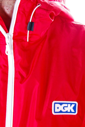 DGK Jacke - Pier Windbreaker rot/blau