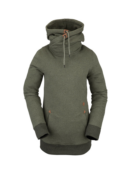 Damen Snowboard Sweatshirt Volcom - Tower HD (staubig grün)