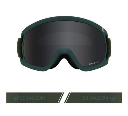 Dragon DX3 OTG Schwimmbrille - Laub L.Dark Smoke + L.Gelbe Linse Frei