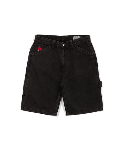 Spitfire Shorts - Big Head Fill Denim (schwarz)