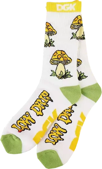DGK Socken - Low Drip (weiß)