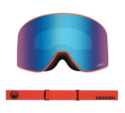 Dragon PXV2 Goggles - Flame Lumalens Blue Ionized & Lumalens Light Rose Lens