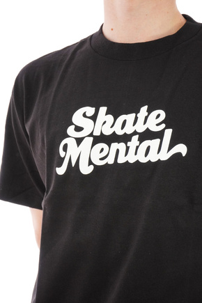 Skate Mental T-shirt - Script (schwarz)
