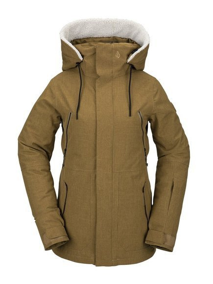 Damen Snowboard Jacke Volcom - WMN Shrine Ins Burnt Khaki
