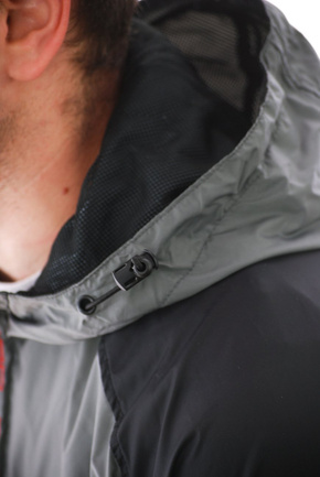 Spitfire Jacket - Hombre Anorak schwarz/grau/rot