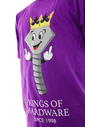 T-Shirt von Diamond Supply Co. - König der Hardware lila