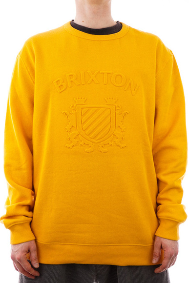 Brixton Sweatshirt - Lion Crest Crew (goldener Schimmer)