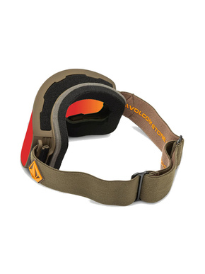 Volcom Odyssey Schwimmbrille - Military Gold/Rot Chrom + Gelb