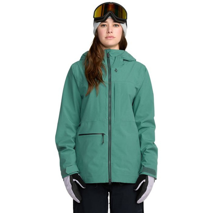 Volcom Damen Snowboard Jacke - Shelter 3D Stretch (Flechtengrün)