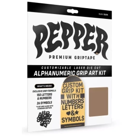 Griptape Pepper - Alphanumeric Custom Griptape Kit (schwarz)