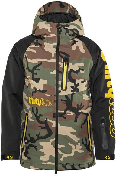 Kinder Snowboardjacke ThirtyTwo - Youth Grasser Insulated JR (schwarz/camo)