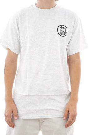 Spitfire T-Shirt - Klassischer Wirbel (Asche/Schwarz)
