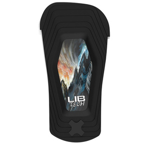 Gebogene Metallbindungen - Transfer (schwarz/rot)