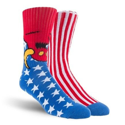 Toy Machine Socken - American Monster (blau/rot)