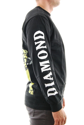 Longsleeve Diamond Supply Co. - Bulldogs Schwarz