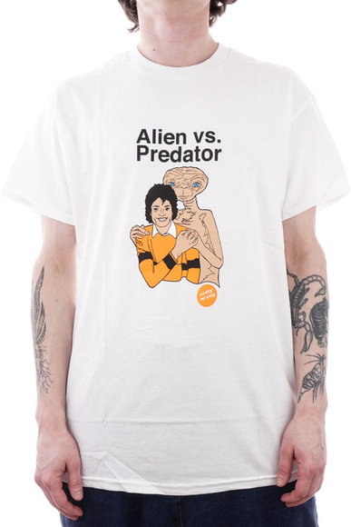 Skate Mental t-shirt - Alien vs Predator (weiß)