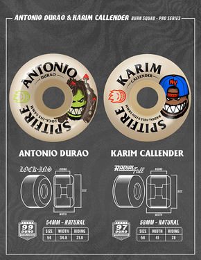 Spitfire Wheels - F4 97du Radial Full Karim Callender Burn Squad (natur)
