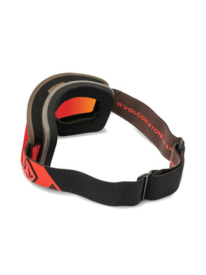 Volcom Garden Goggles - Orange/Braun/Rot Chrom + Gelb