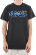 T-shirt Krooked - Augen (schwarz/blau)