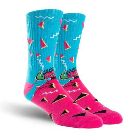 Toy Machine Socken - 80er Jahre Monster (aqua)
