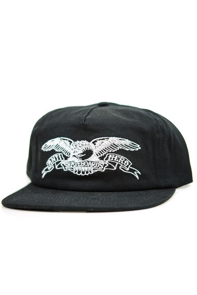 Antihero Baseballkappe - Basic Eagle (schwarz/schwarz)
