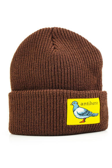 Anti Hero Mütze - Lil Pigeon Label (braun/gelb)
