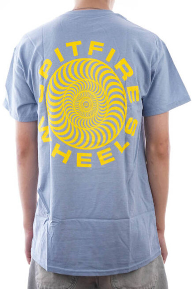 Spitfire T-Shirt - Classic 87 Switl steinblau/gelb