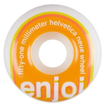 Enjoi-Räder - Helvetica Neue Orange