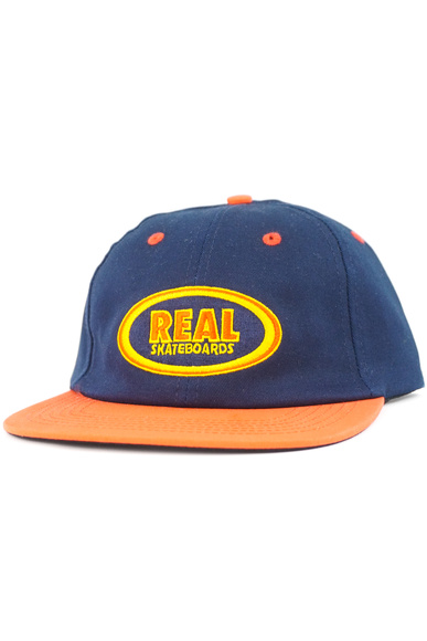 Real - Oval Emb Strapback-Mütze (navy)